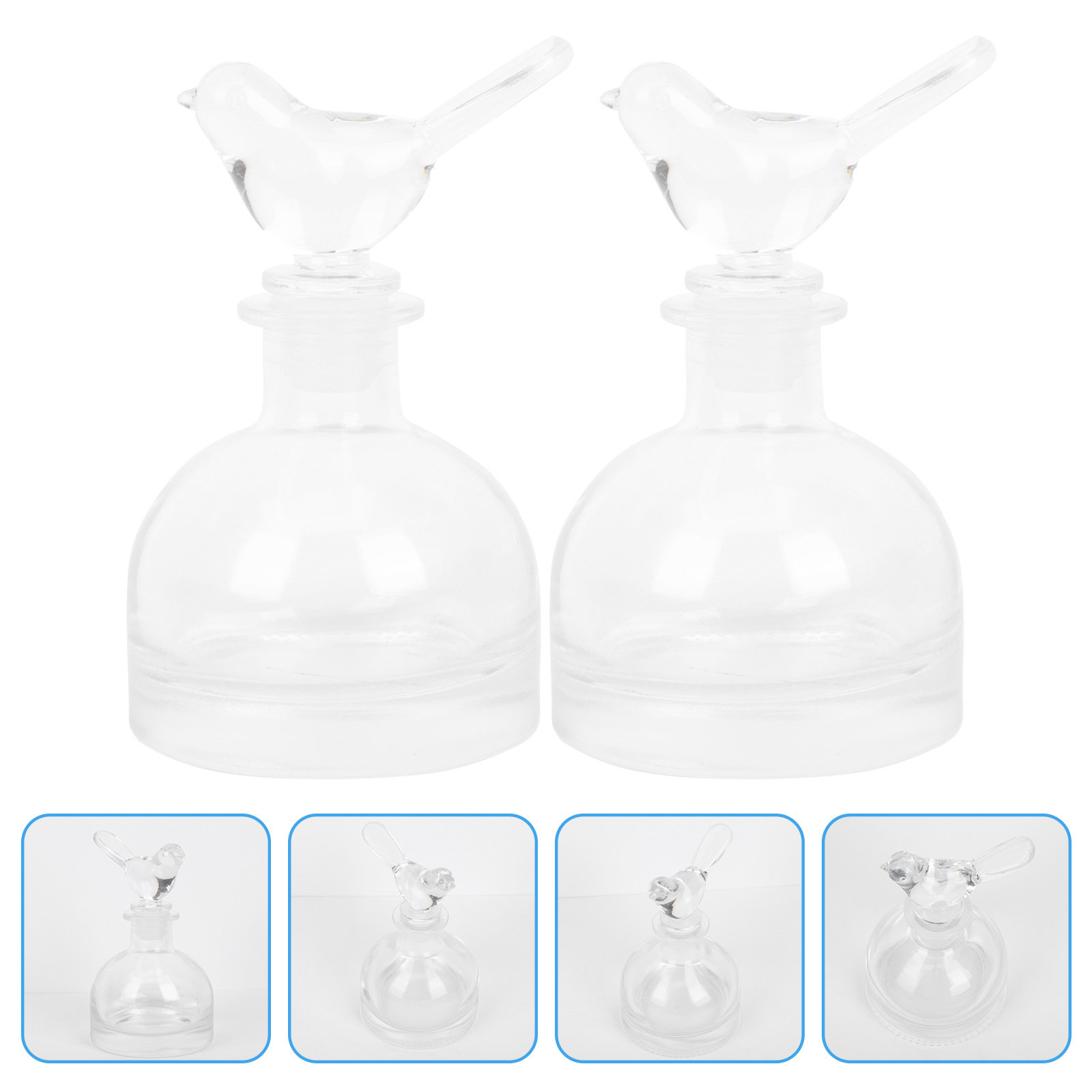 Home Fragrance Bottle - 2 Buah Botol Parfum Kaca Premium