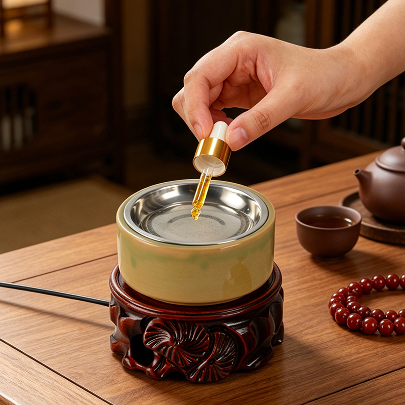 Ceramic Oil Burner - Pembakar Dupa Elektronik Keramik dengan Lampu