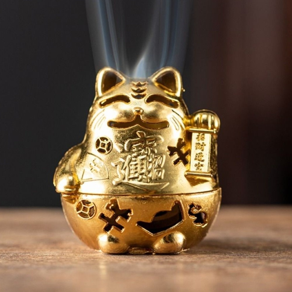 Home Fragrance Miniso - Pembakar Dupa Kucing Keberuntungan Berpola Berongga
