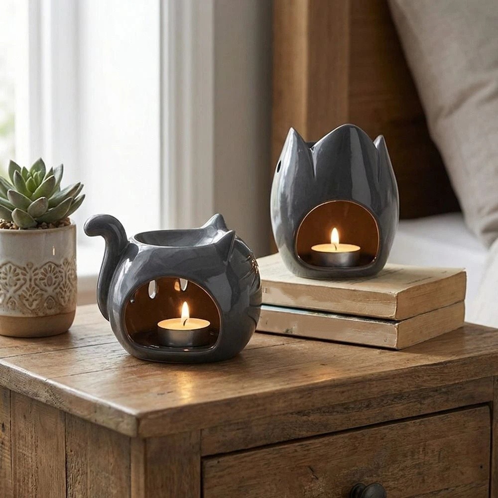 Ceramic Oil Burner - Pembakar Dupa Keramik Bentuk Hewan Kartun