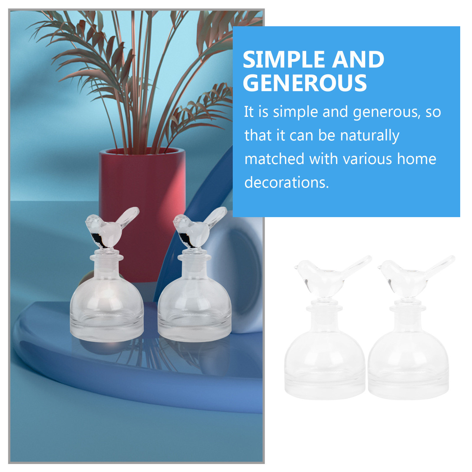 2 Buah Botol Parfum Kaca Premi - Home Fragrance Bottle ulasan dan harga
