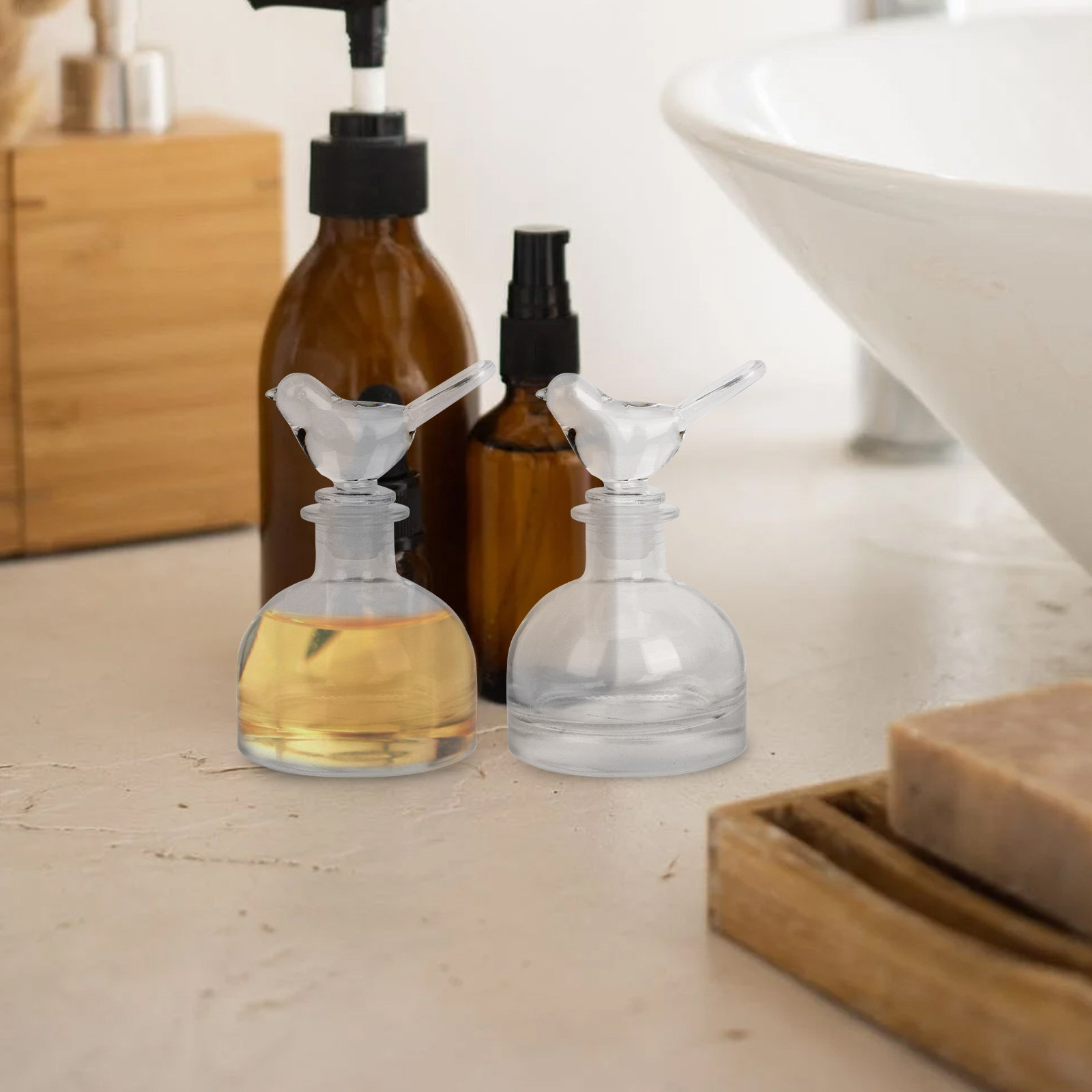 2 Buah Botol Parfum Kaca Premi - Home Fragrance Bottle ulasan dan harga