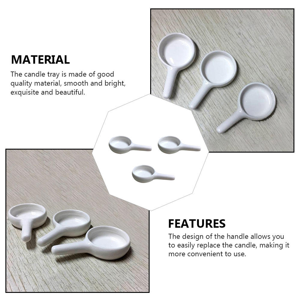 3Pcs Sendok Keramik dengan Peg - Ceramic Oil Burner ulasan dan harga