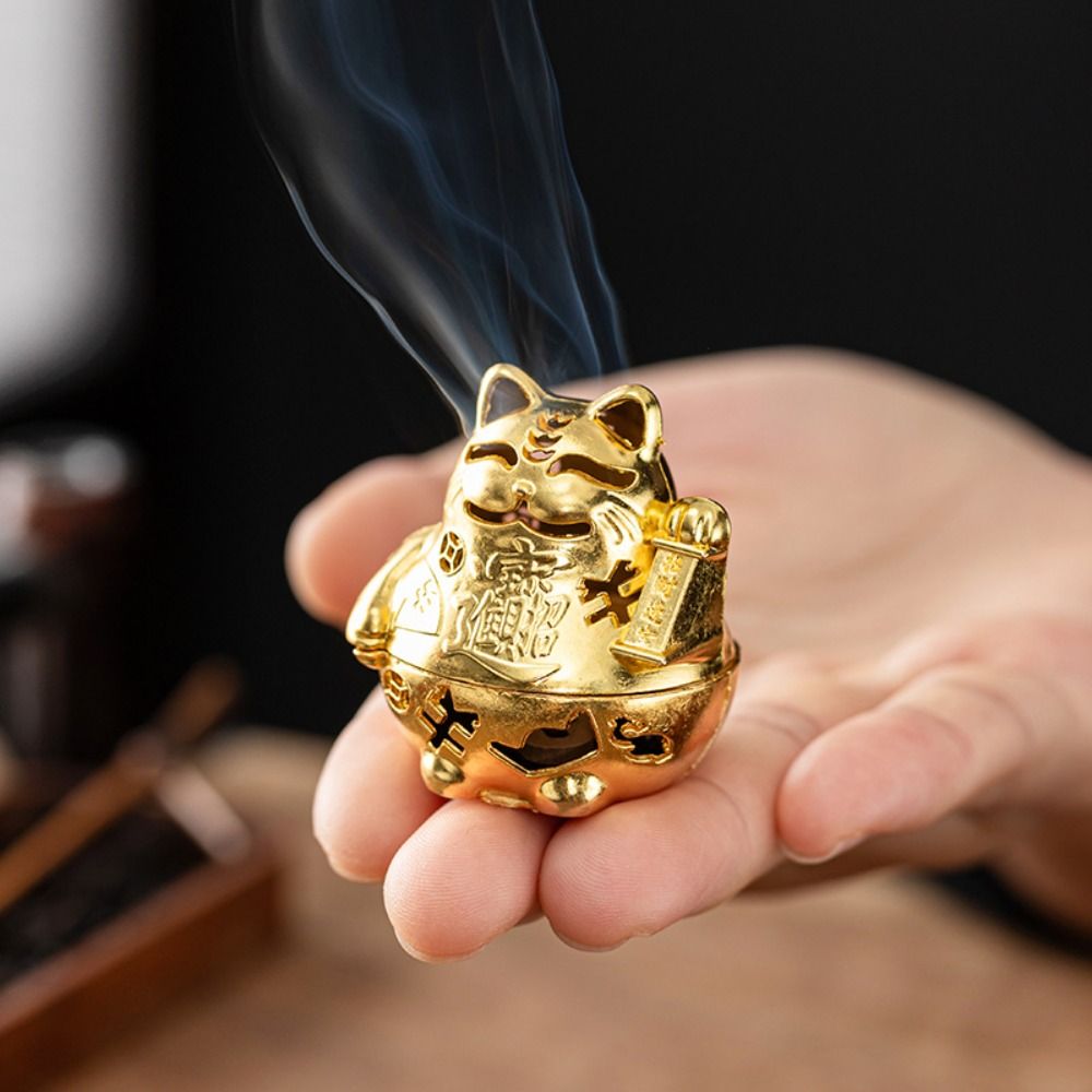 Pembakar Dupa Kucing Keberuntu - Home Fragrance Miniso ulasan dan harga