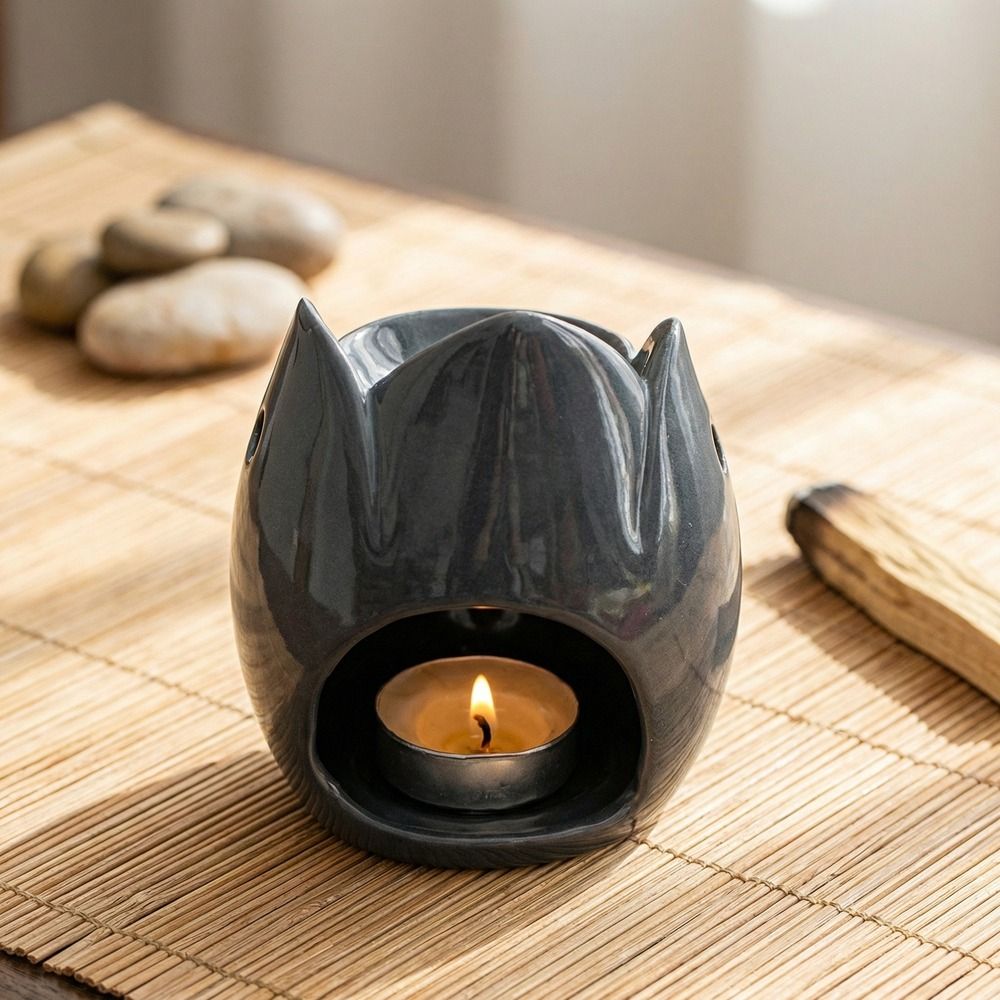 Pembakar Dupa Keramik Bentuk H - Ceramic Oil Burner ulasan dan harga